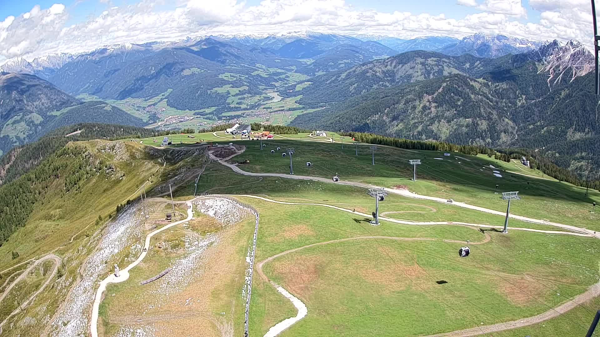 Kronplatz-Gipfel | Blick nach Olang – Valdaora