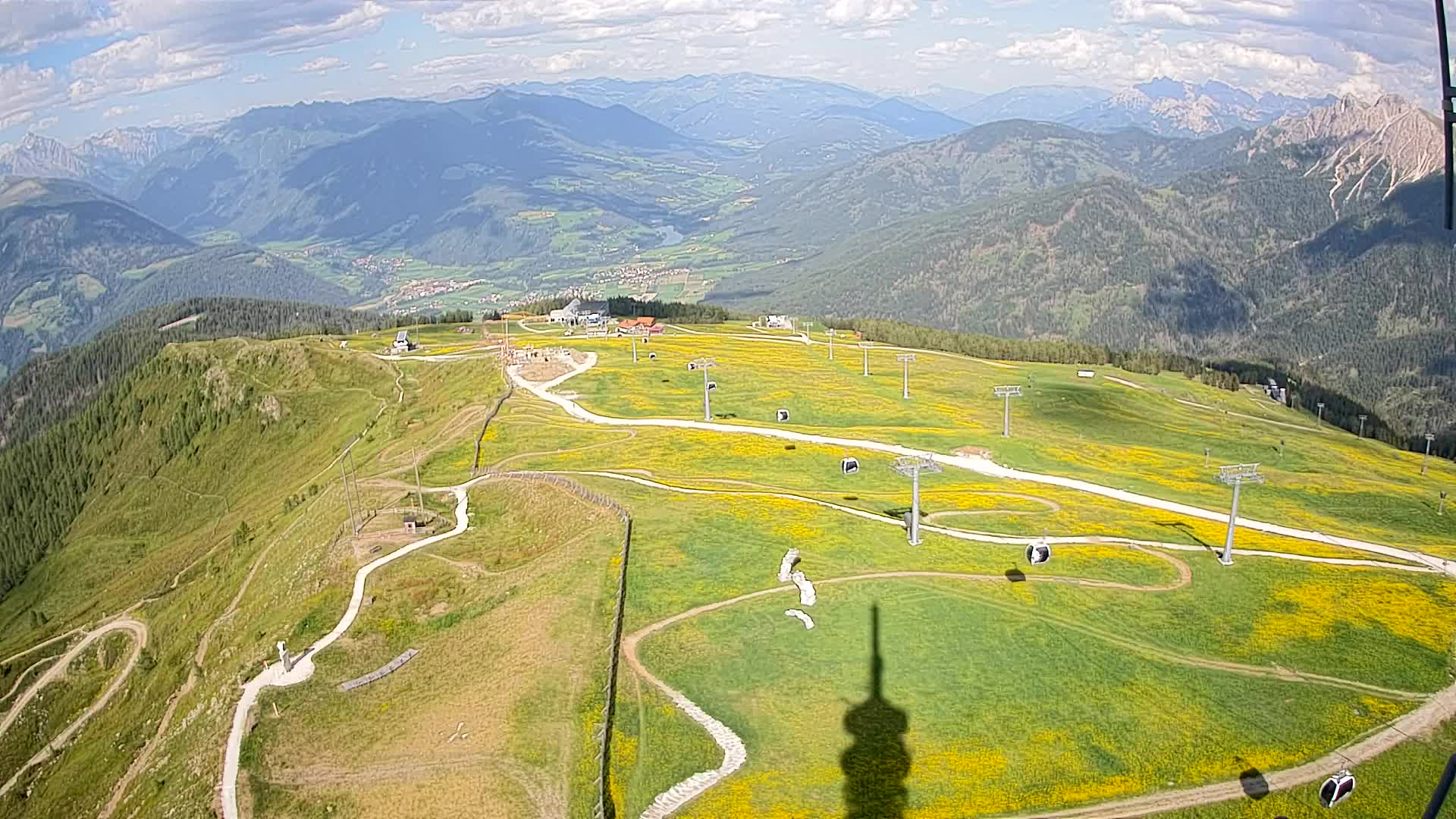 Kronplatz-Gipfel | Blick nach Olang – Valdaora