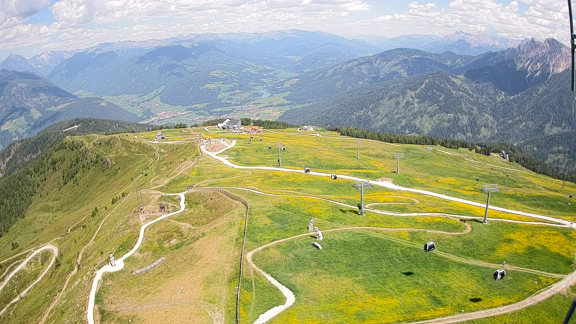 Kronplatz-Gipfel | Blick nach Olang – Valdaora
