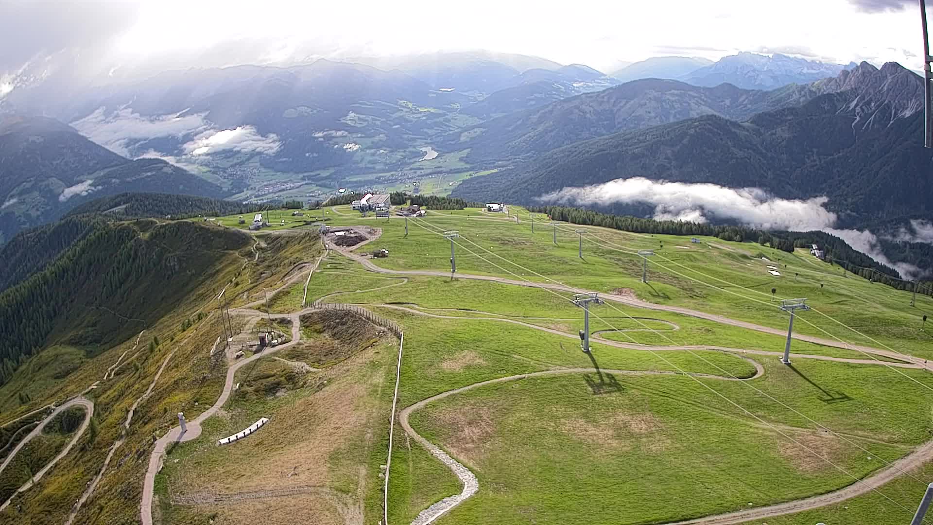 Kronplatz-Gipfel | Blick nach Olang – Valdaora