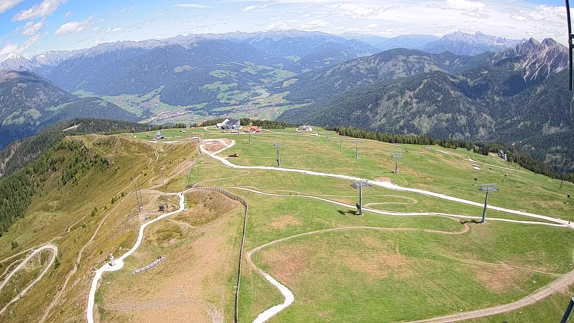 Kronplatz-Gipfel | Blick nach Olang – Valdaora