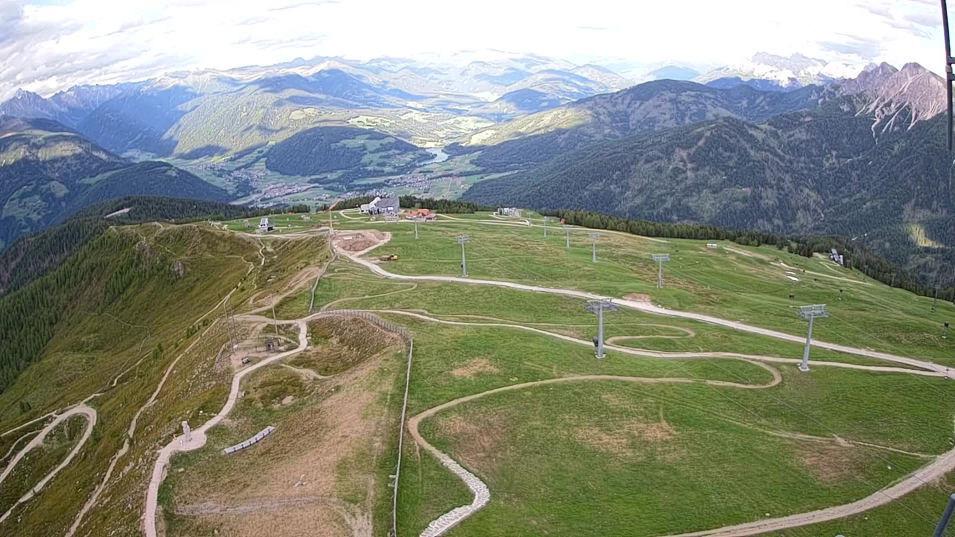 Kronplatz-Gipfel | Blick nach Olang – Valdaora