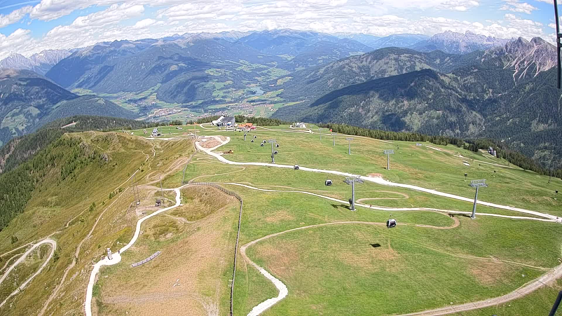 Kronplatz-Gipfel | Blick nach Olang – Valdaora