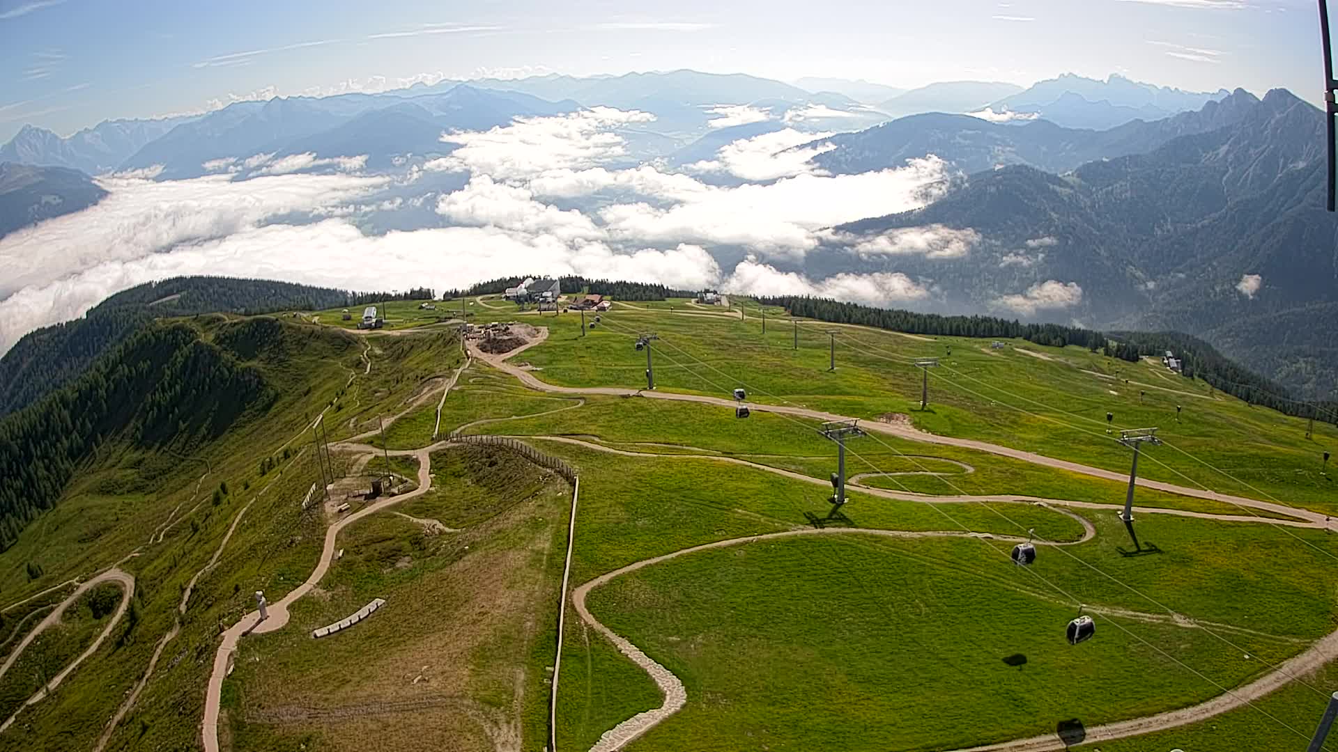 Kronplatz-Gipfel | Blick nach Olang – Valdaora