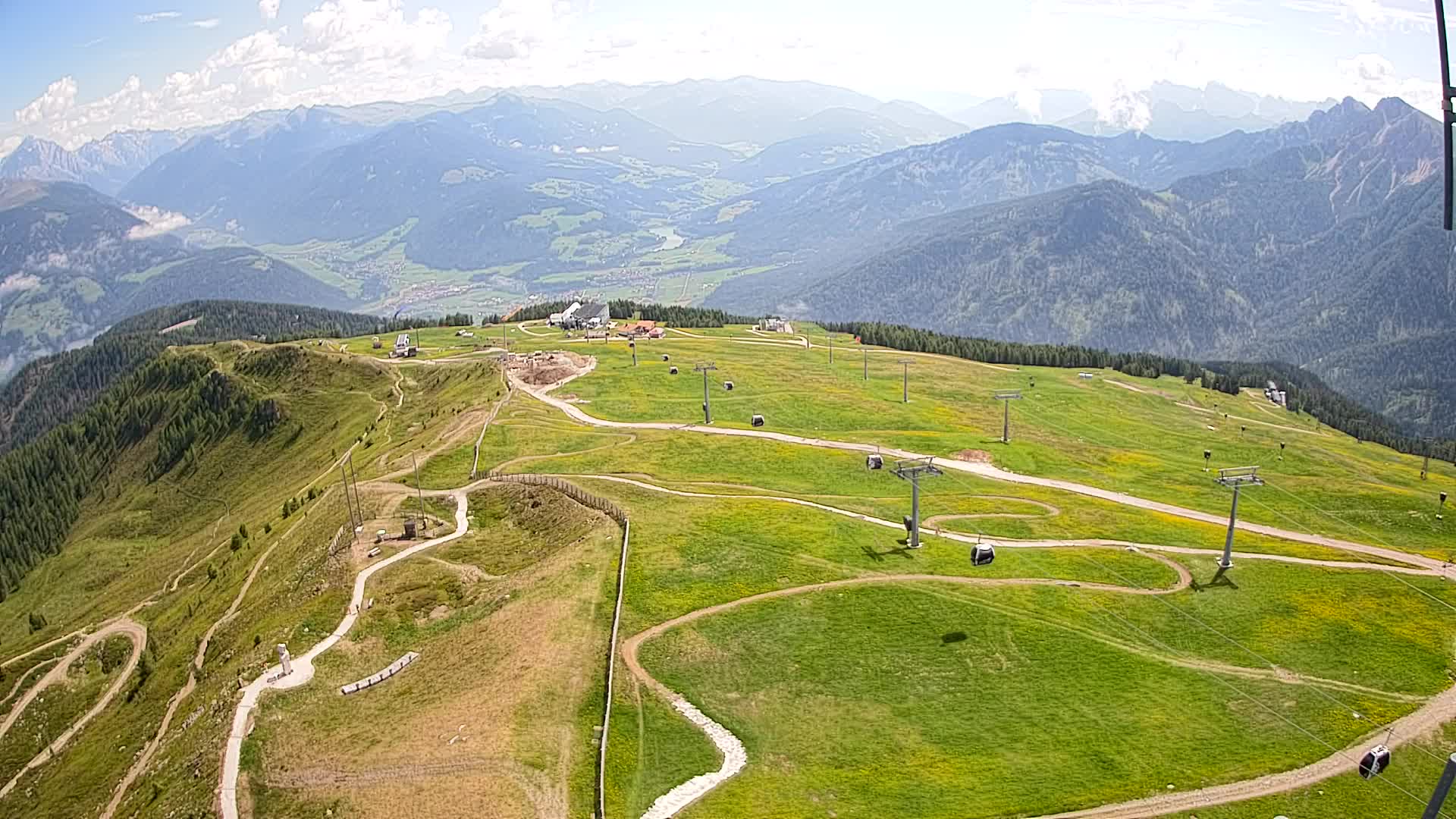 Kronplatz-Gipfel | Blick nach Olang – Valdaora