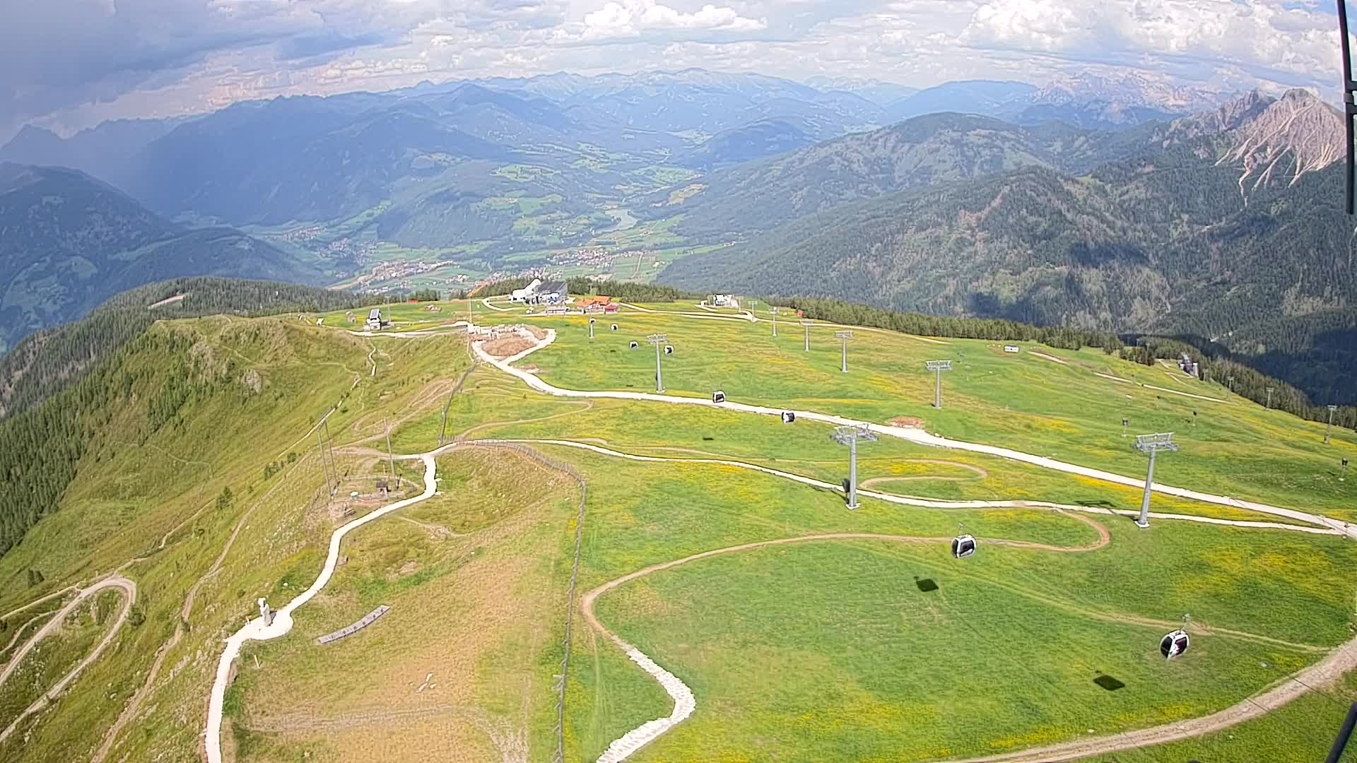 Kronplatz-Gipfel | Blick nach Olang – Valdaora