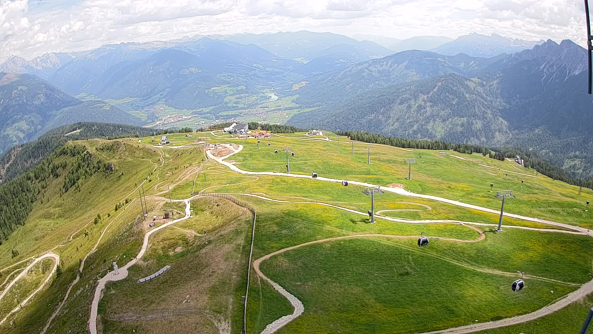 Kronplatz-Gipfel | Blick nach Olang – Valdaora