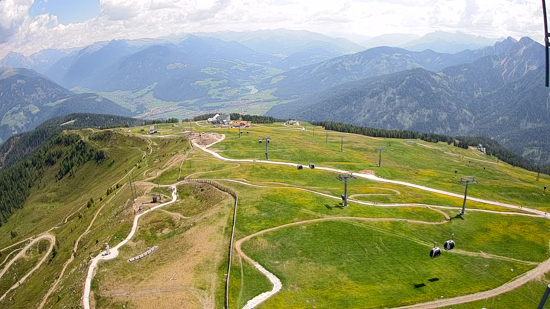 Kronplatz-Gipfel | Blick nach Olang – Valdaora