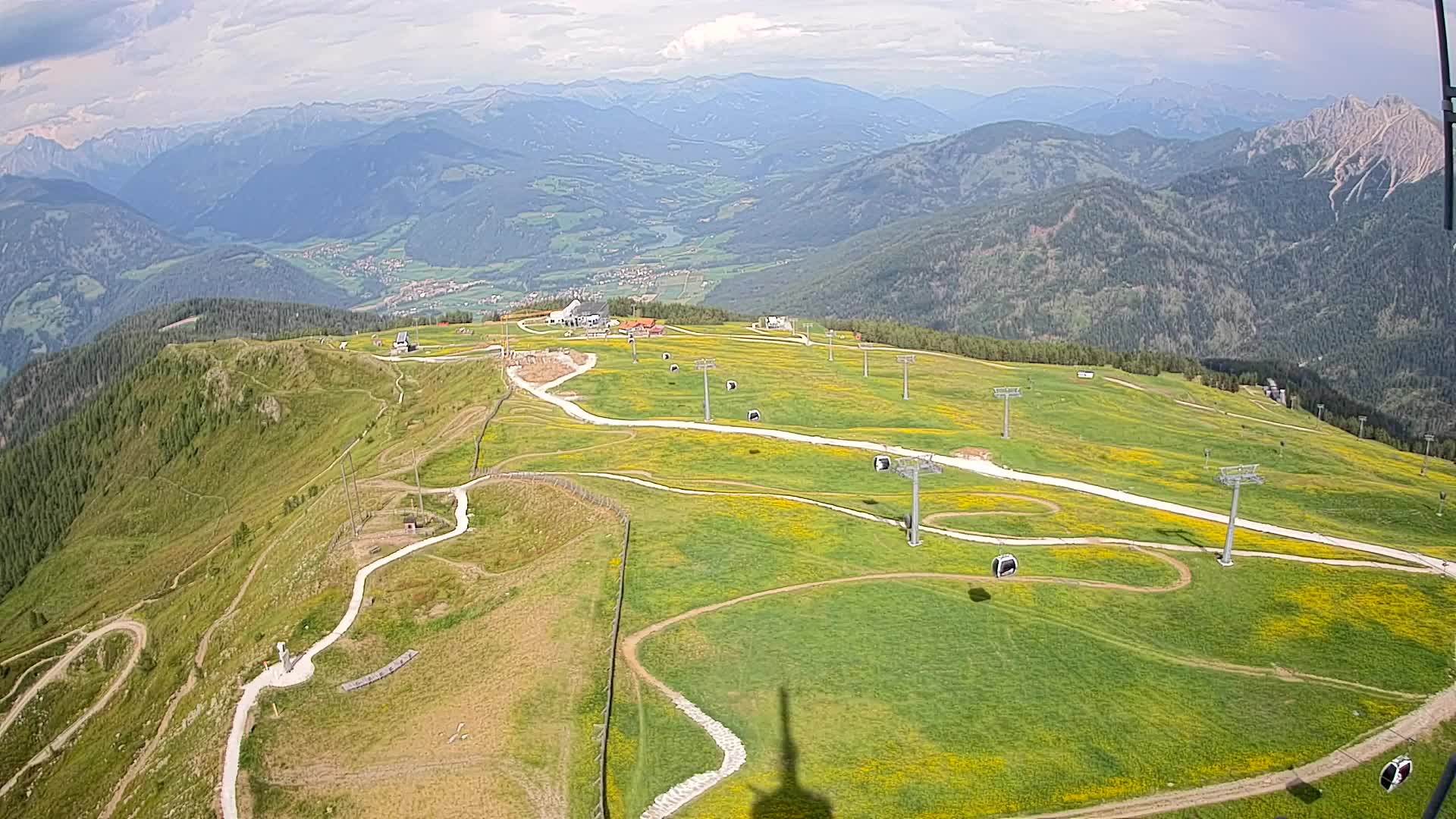 Kronplatz-Gipfel | Blick nach Olang – Valdaora
