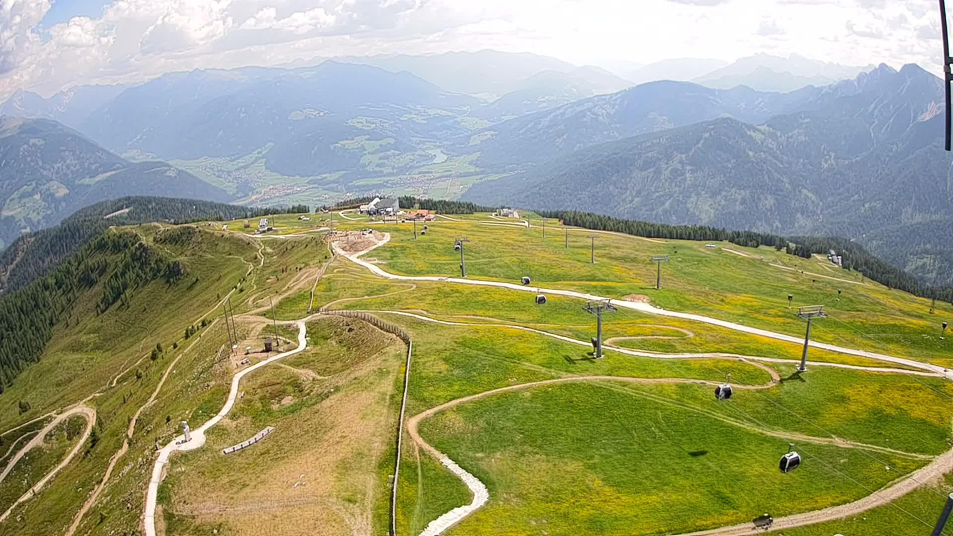 Kronplatz-Gipfel | Blick nach Olang – Valdaora