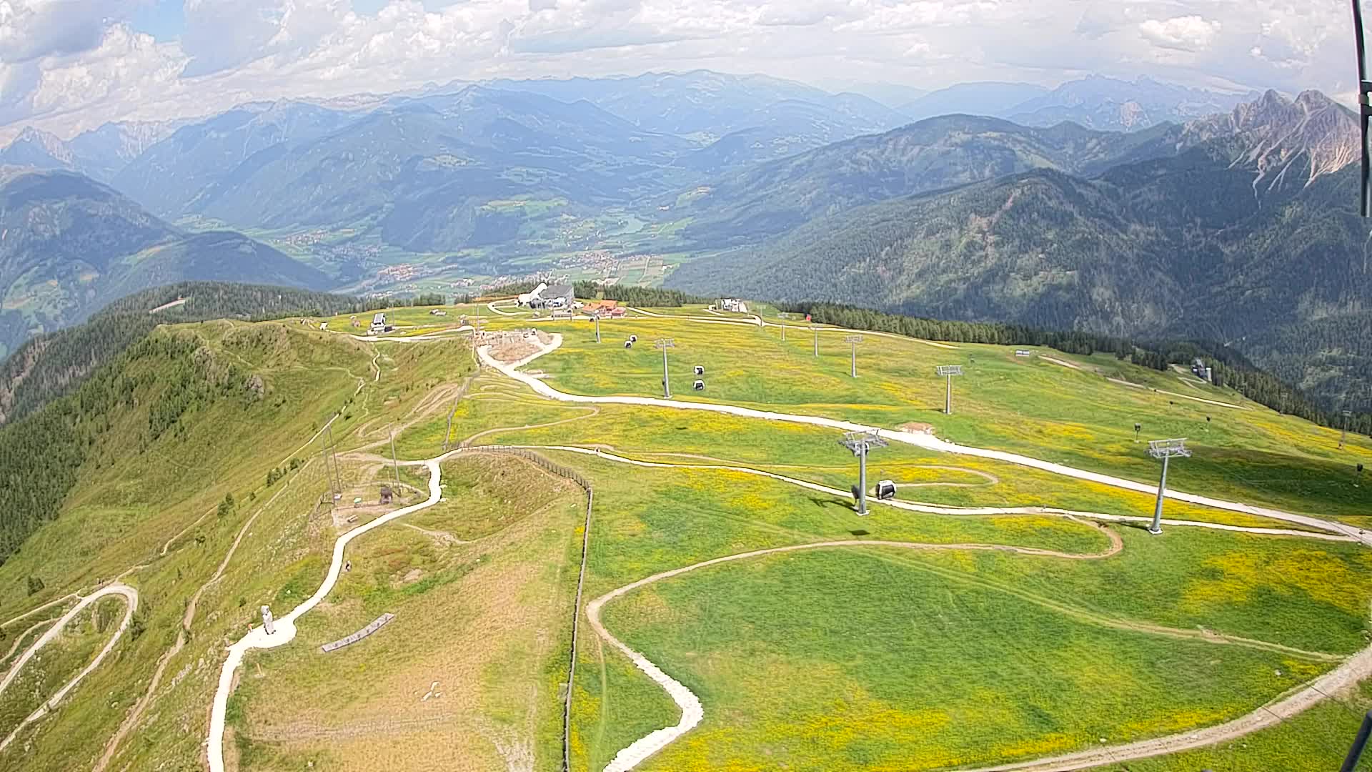 Kronplatz-Gipfel | Blick nach Olang – Valdaora