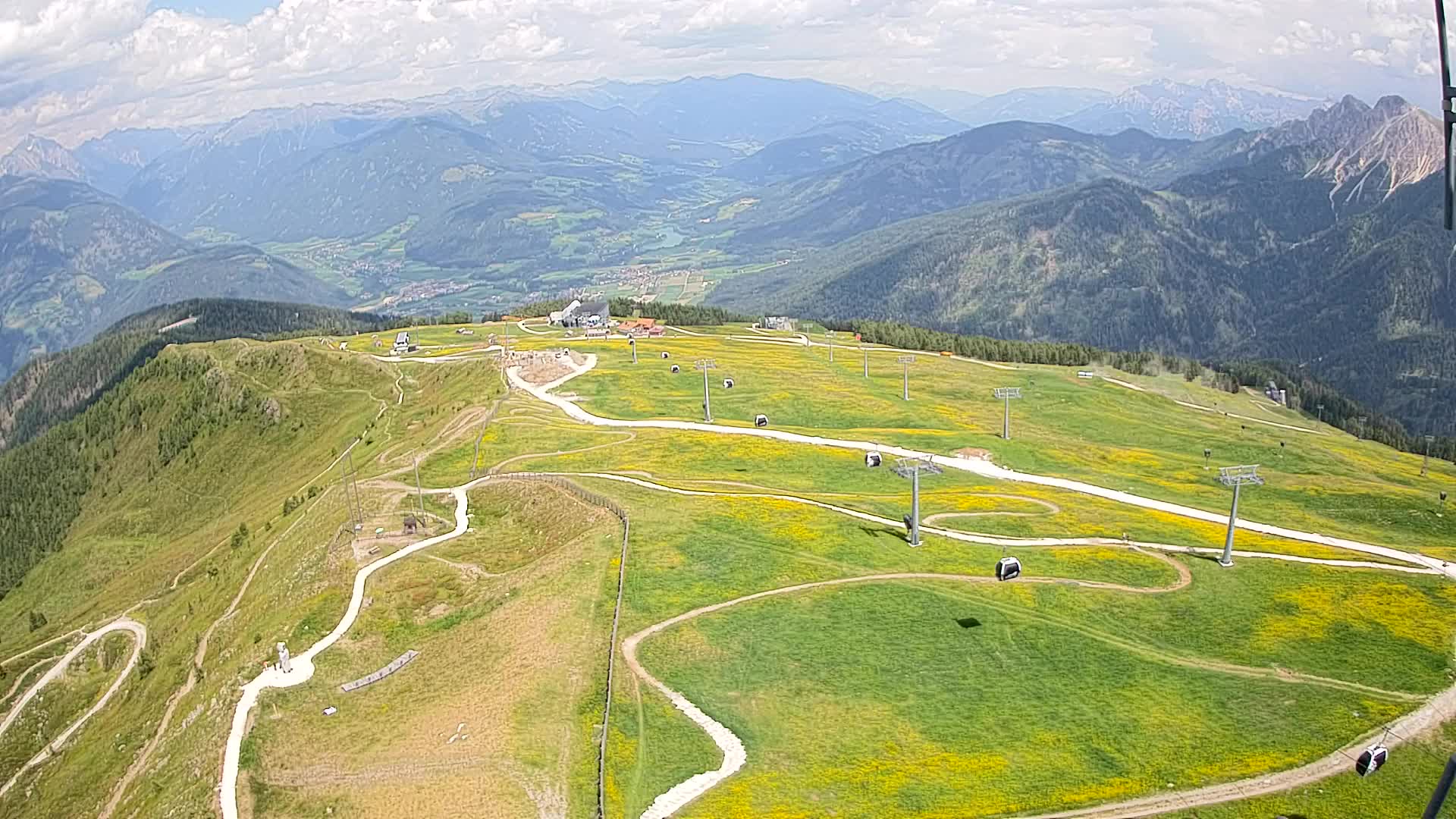 Kronplatz-Gipfel | Blick nach Olang – Valdaora