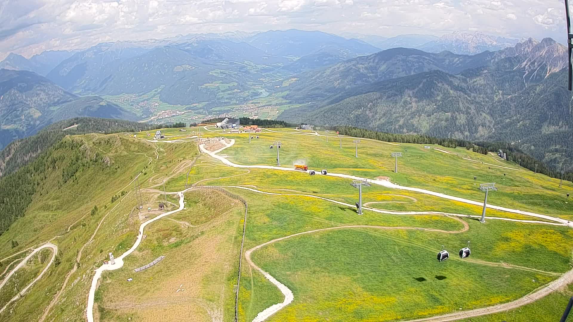 Kronplatz-Gipfel | Blick nach Olang – Valdaora