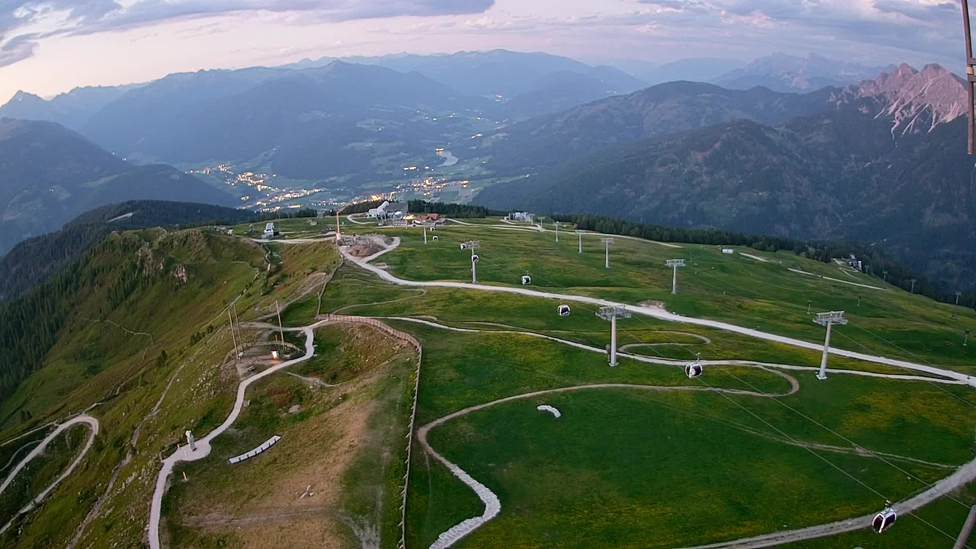Kronplatz-Gipfel | Blick nach Olang – Valdaora