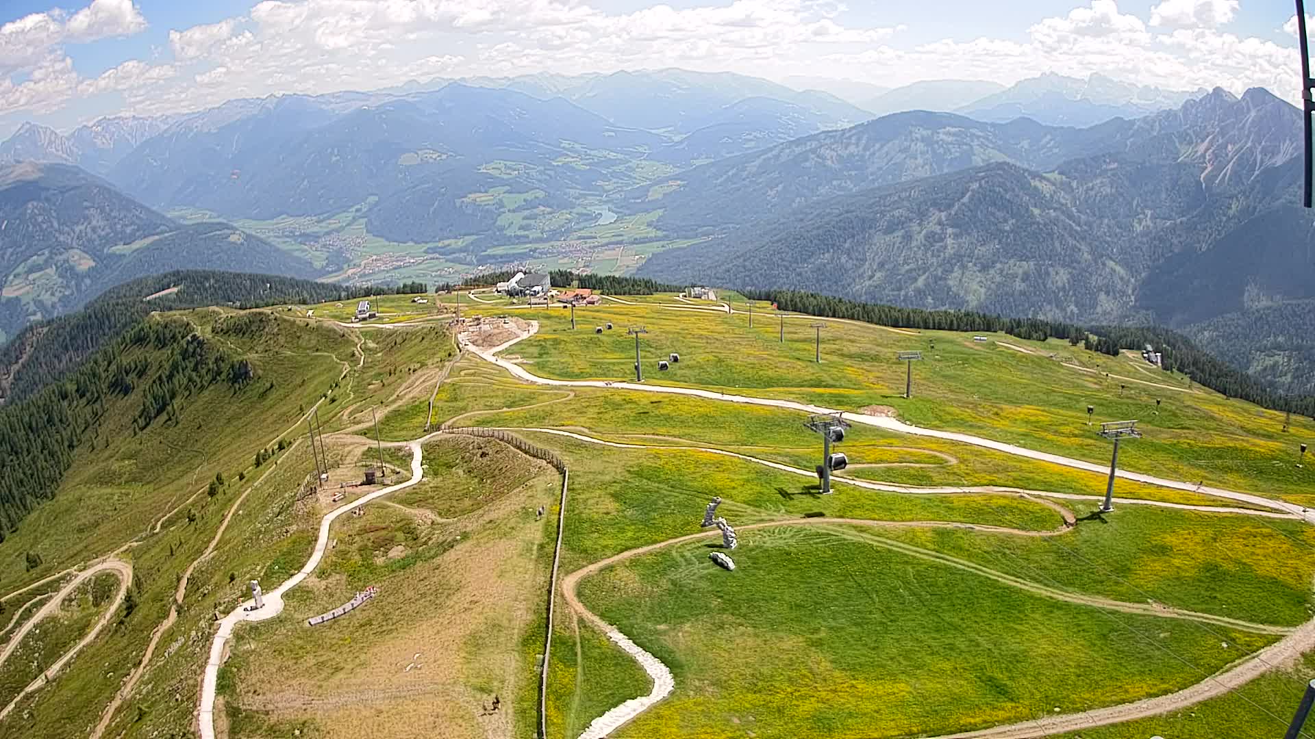 Kronplatz-Gipfel | Blick nach Olang – Valdaora