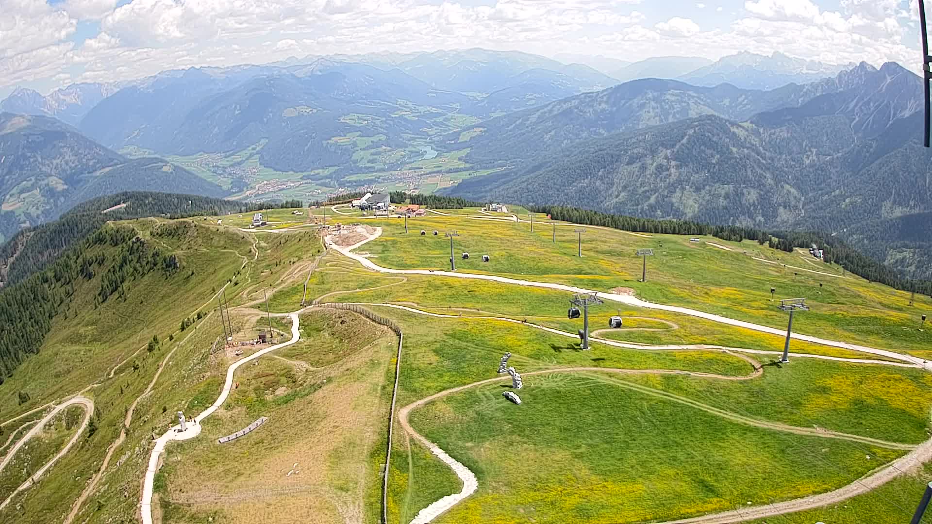 Kronplatz-Gipfel | Blick nach Olang – Valdaora