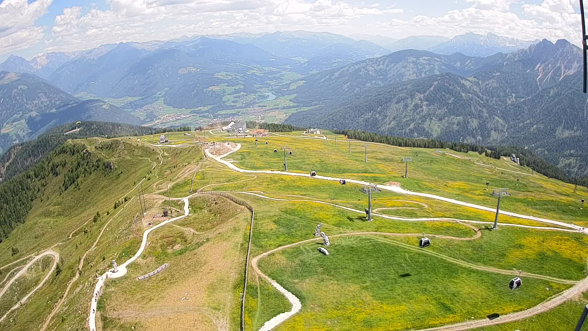 Kronplatz-Gipfel | Blick nach Olang – Valdaora