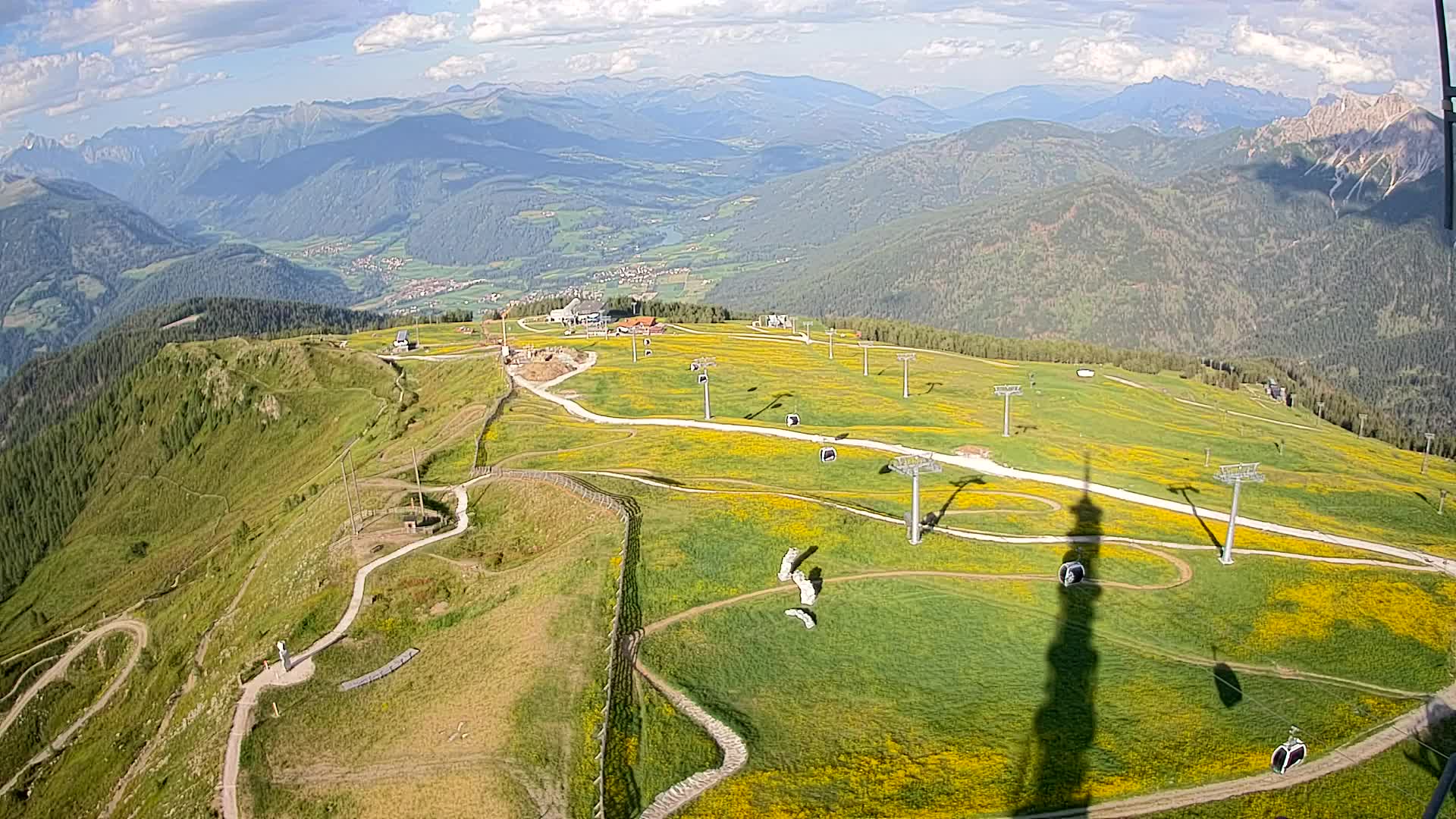 Kronplatz-Gipfel | Blick nach Olang – Valdaora