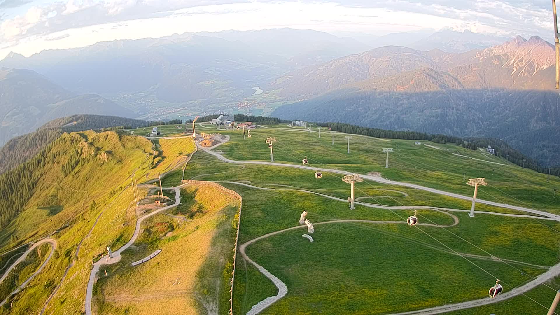Kronplatz-Gipfel | Blick nach Olang – Valdaora