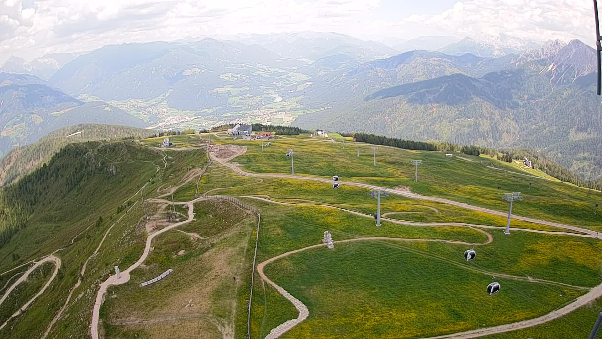 Kronplatz-Gipfel | Blick nach Olang – Valdaora