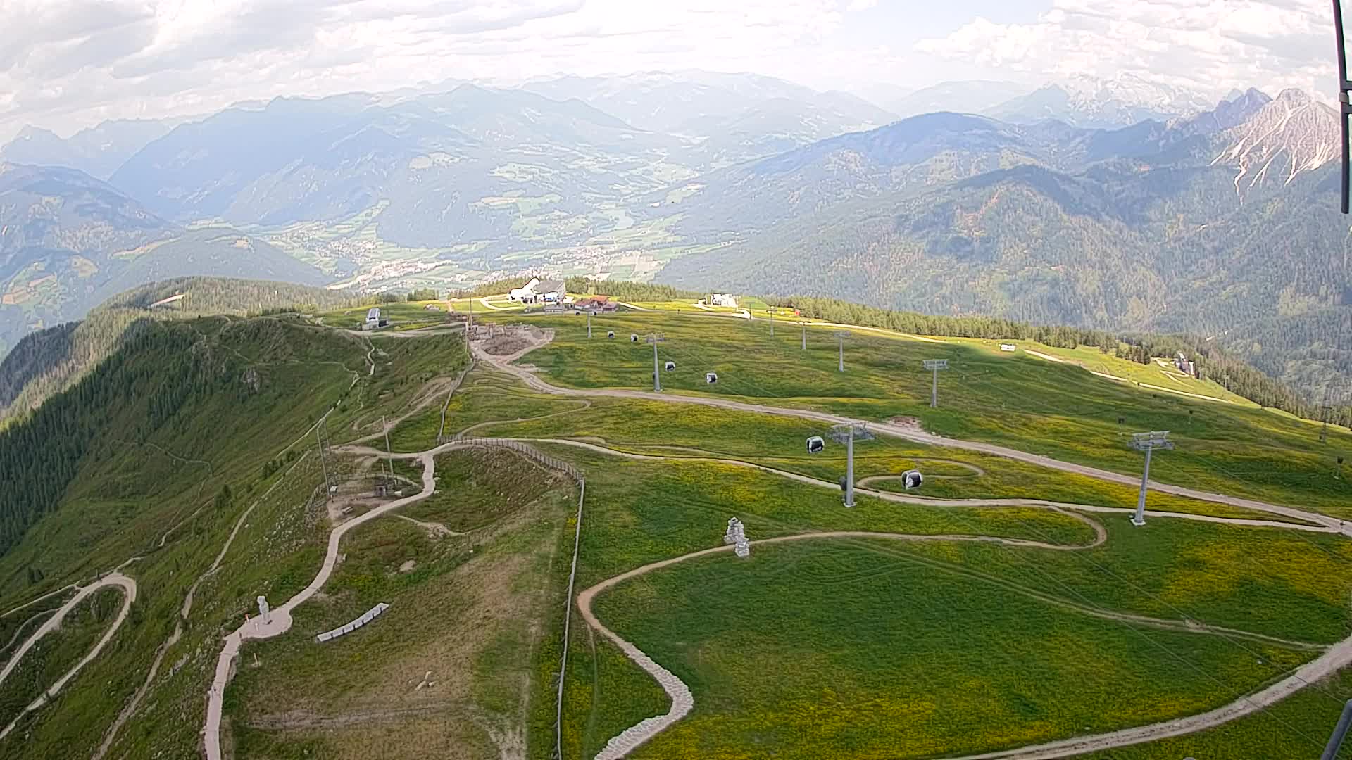 Kronplatz-Gipfel | Blick nach Olang – Valdaora