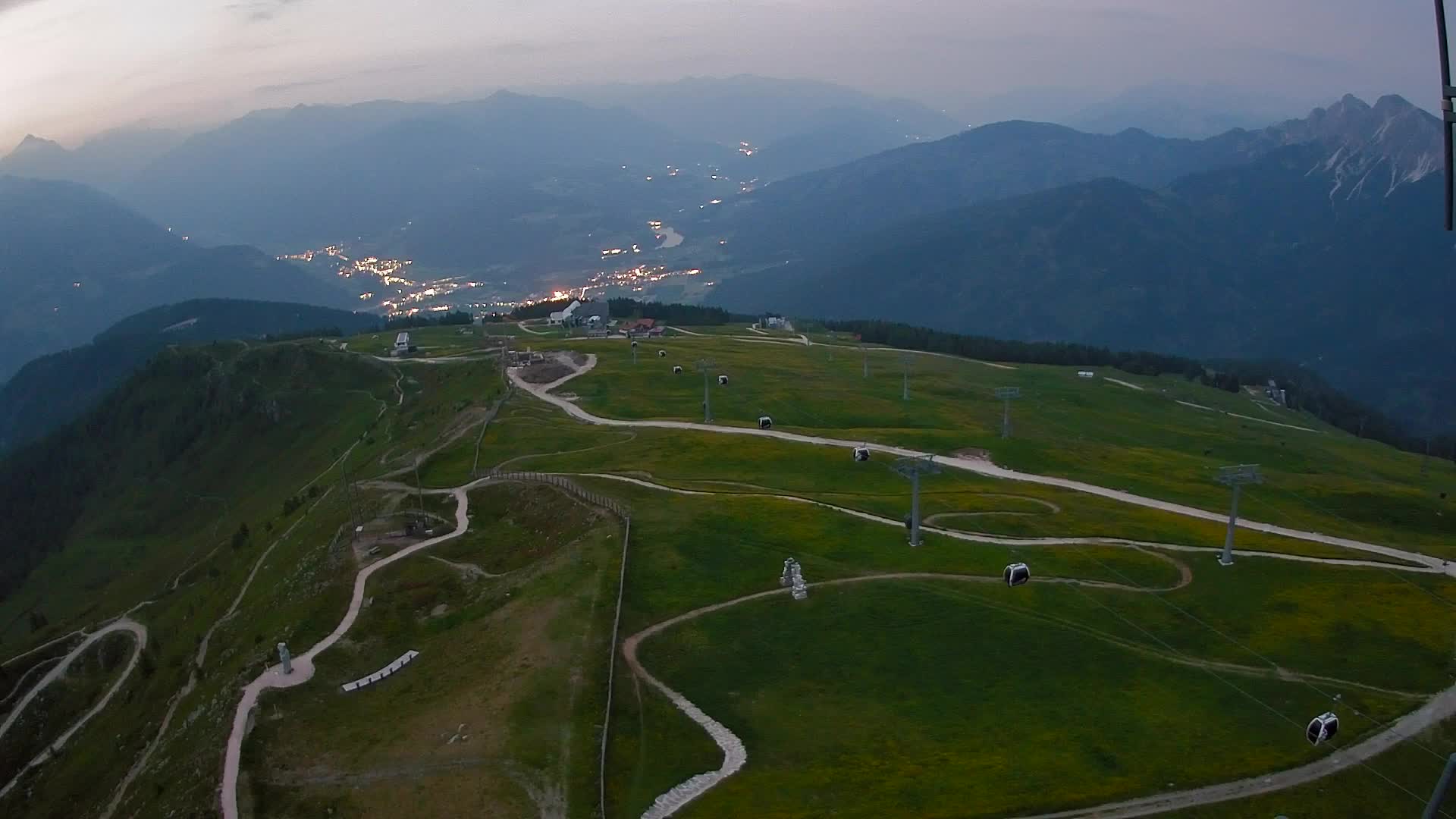 Kronplatz-Gipfel | Blick nach Olang – Valdaora