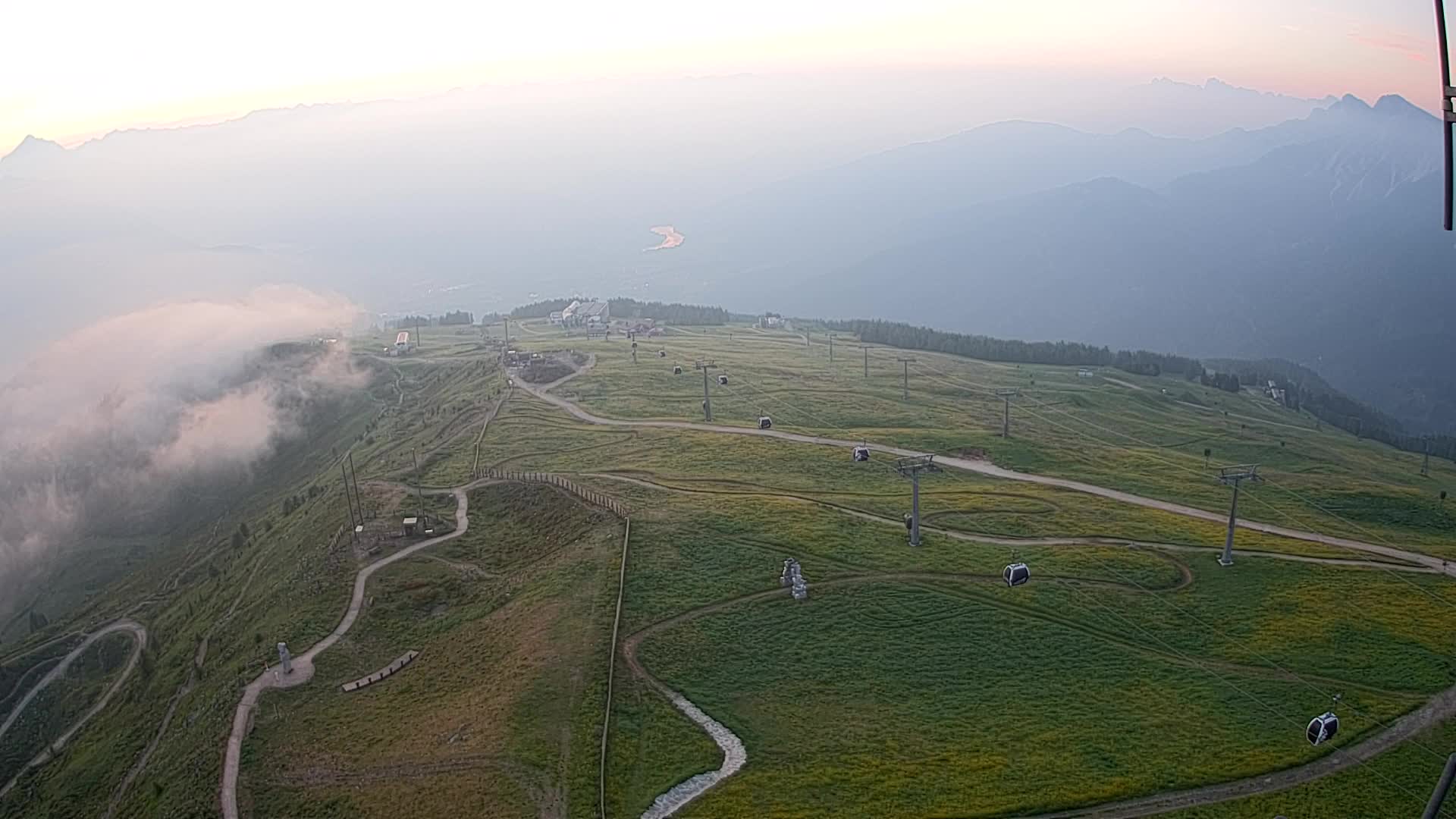 Kronplatz-Gipfel | Blick nach Olang – Valdaora