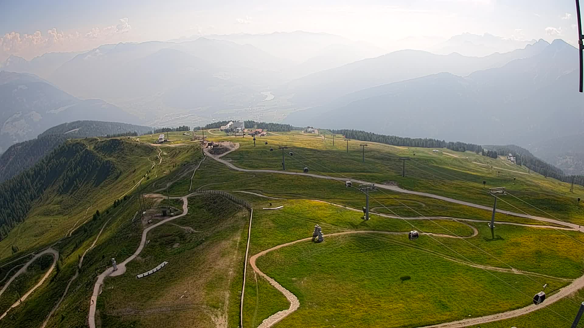 Kronplatz-Gipfel | Blick nach Olang – Valdaora
