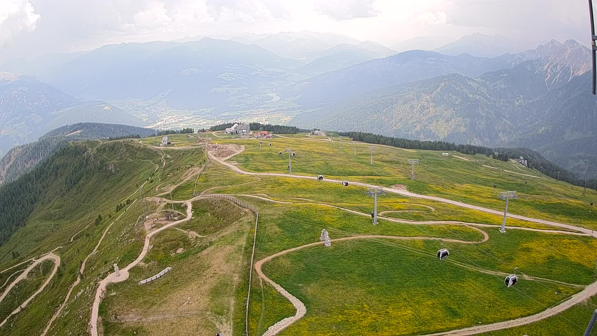 Kronplatz-Gipfel | Blick nach Olang – Valdaora
