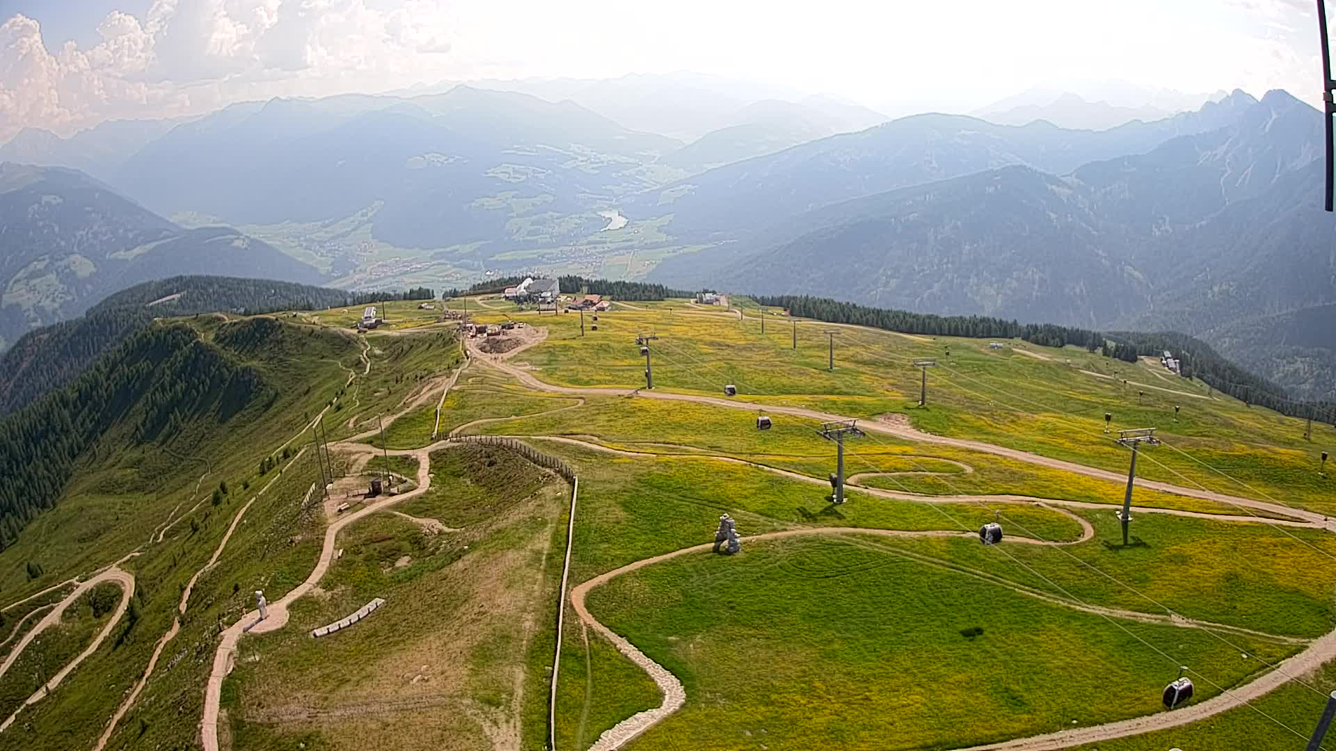Kronplatz-Gipfel | Blick nach Olang – Valdaora