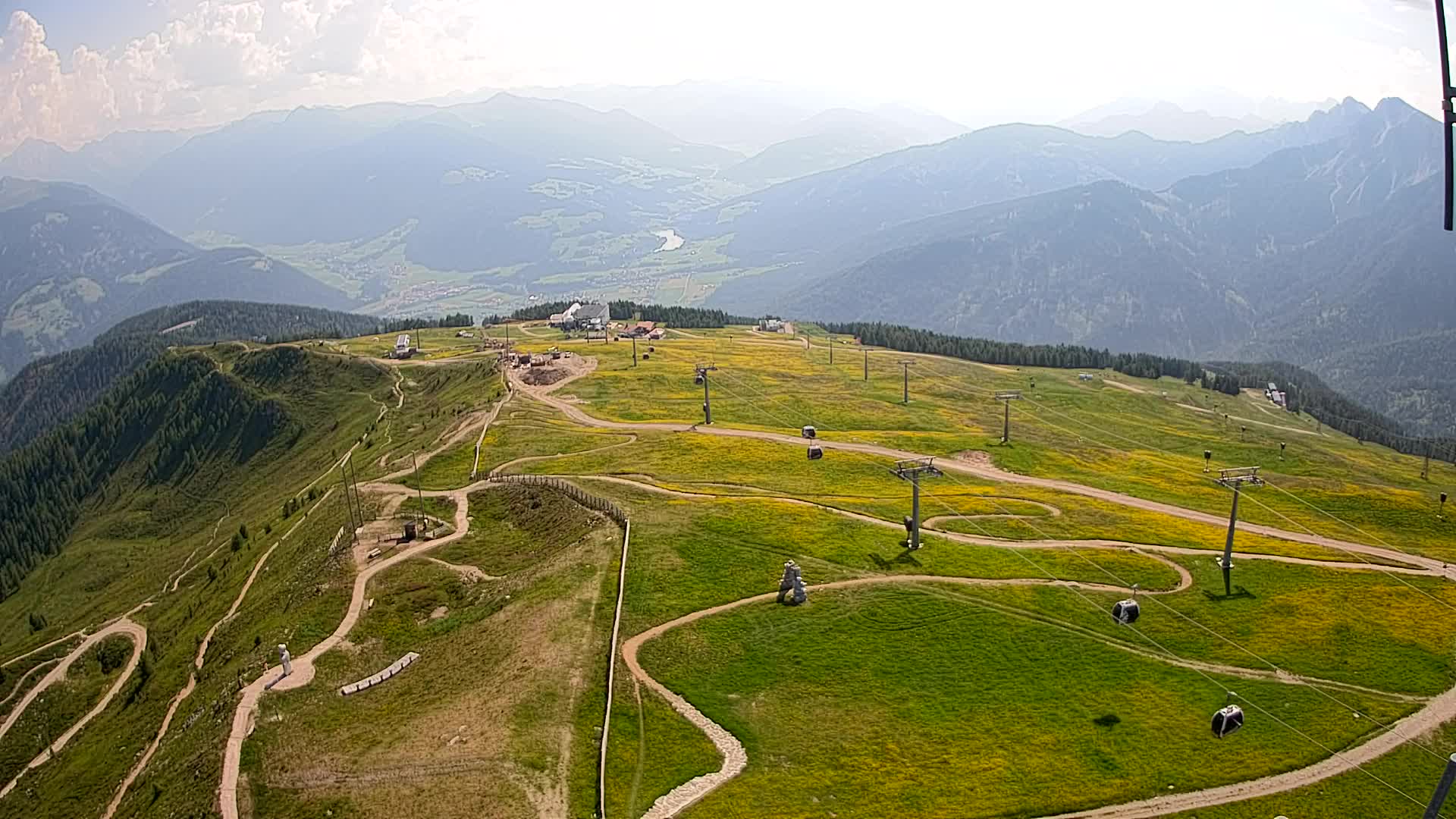 Kronplatz-Gipfel | Blick nach Olang – Valdaora