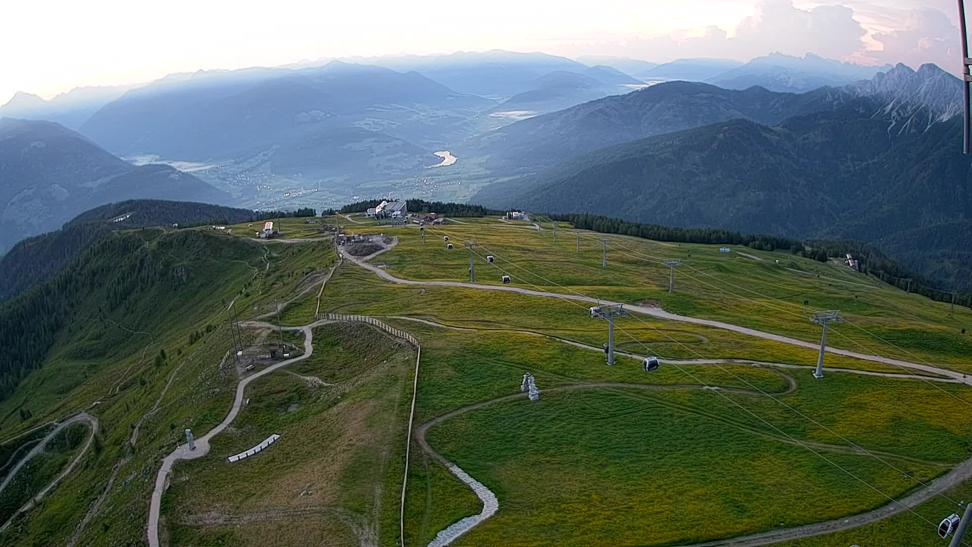 Kronplatz-Gipfel | Blick nach Olang – Valdaora