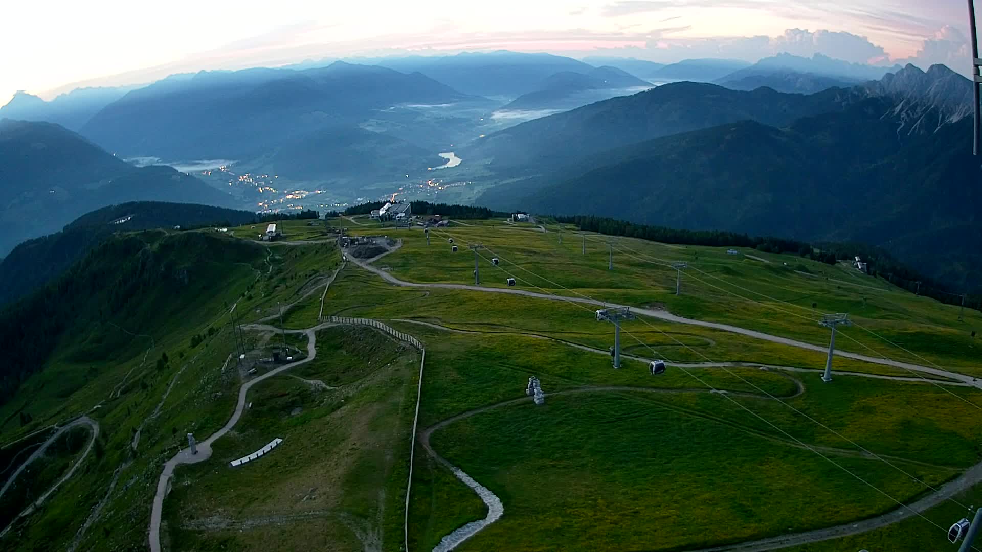 Kronplatz-Gipfel | Blick nach Olang – Valdaora