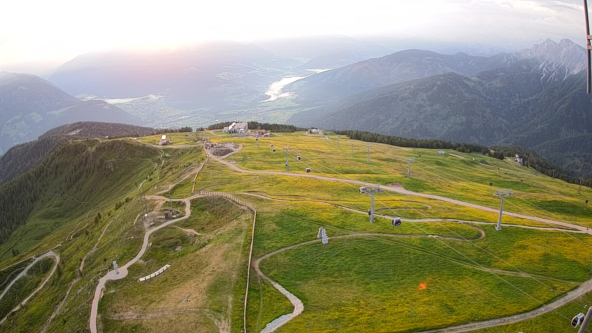 Kronplatz-Gipfel | Blick nach Olang – Valdaora