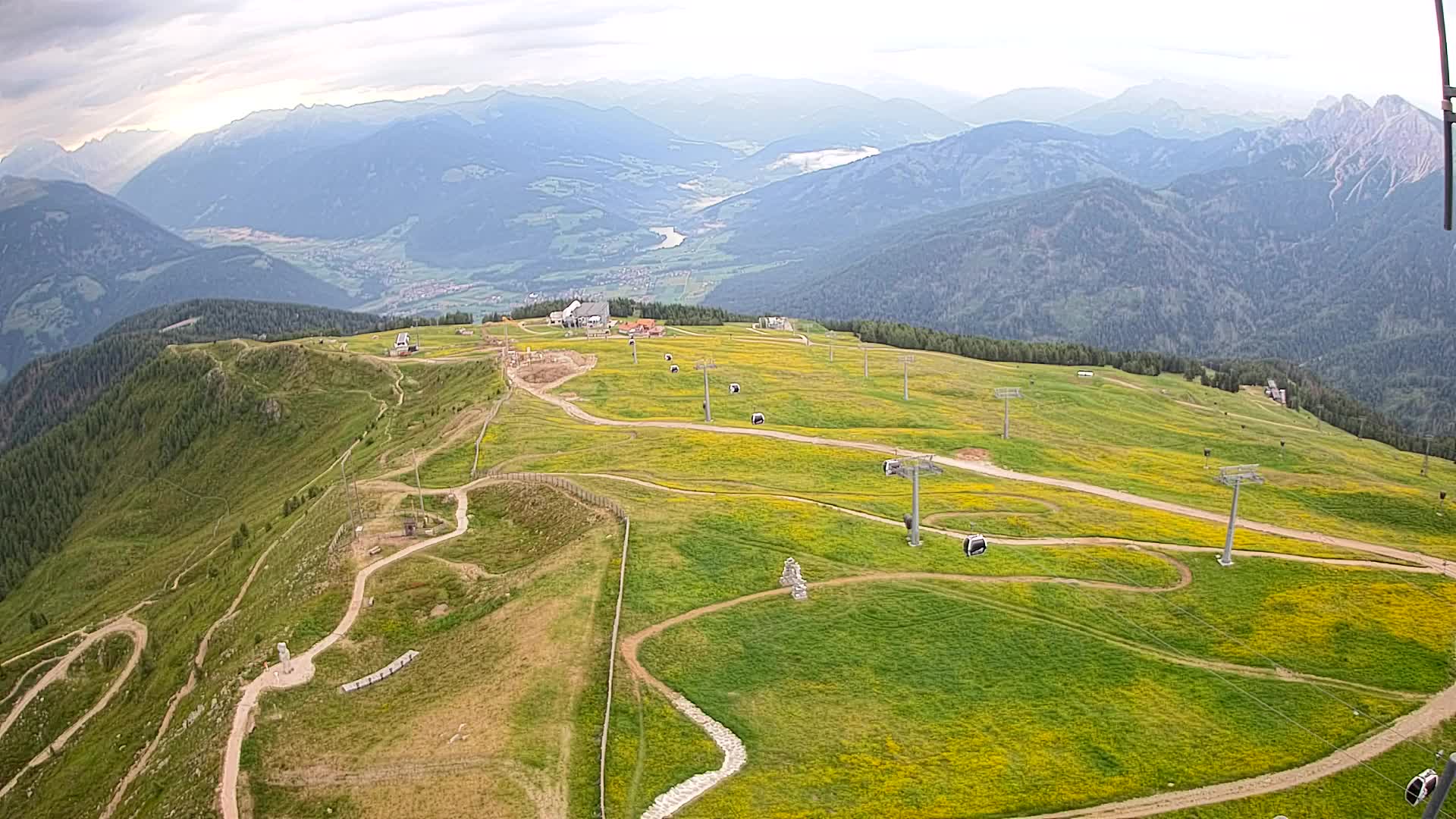 Kronplatz-Gipfel | Blick nach Olang – Valdaora