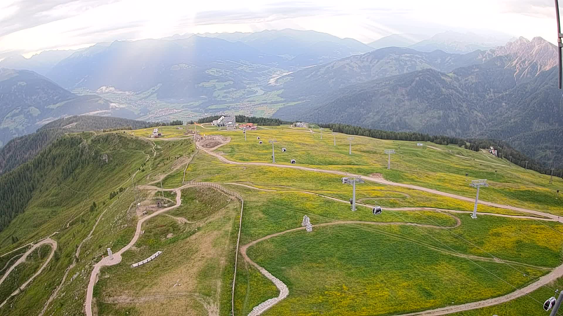 Kronplatz-Gipfel | Blick nach Olang – Valdaora