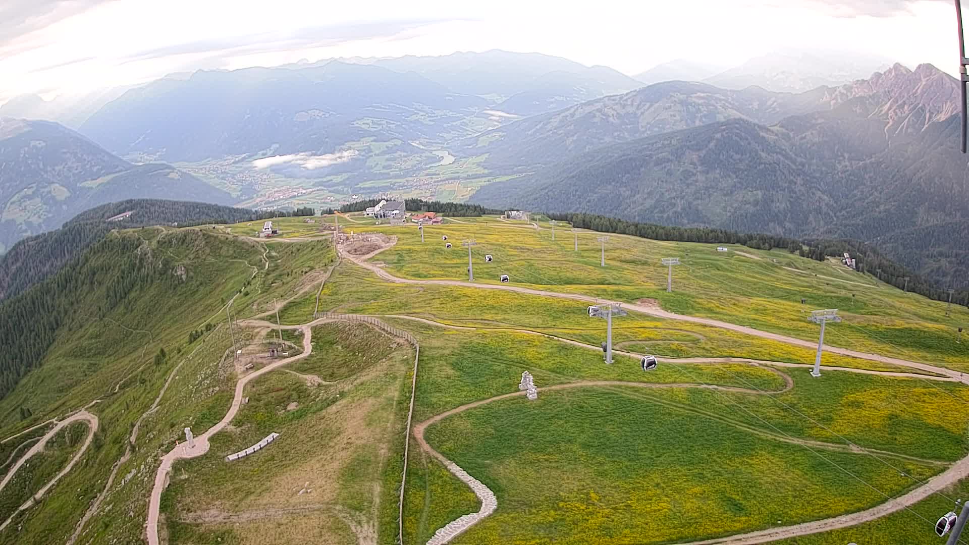 Kronplatz-Gipfel | Blick nach Olang – Valdaora