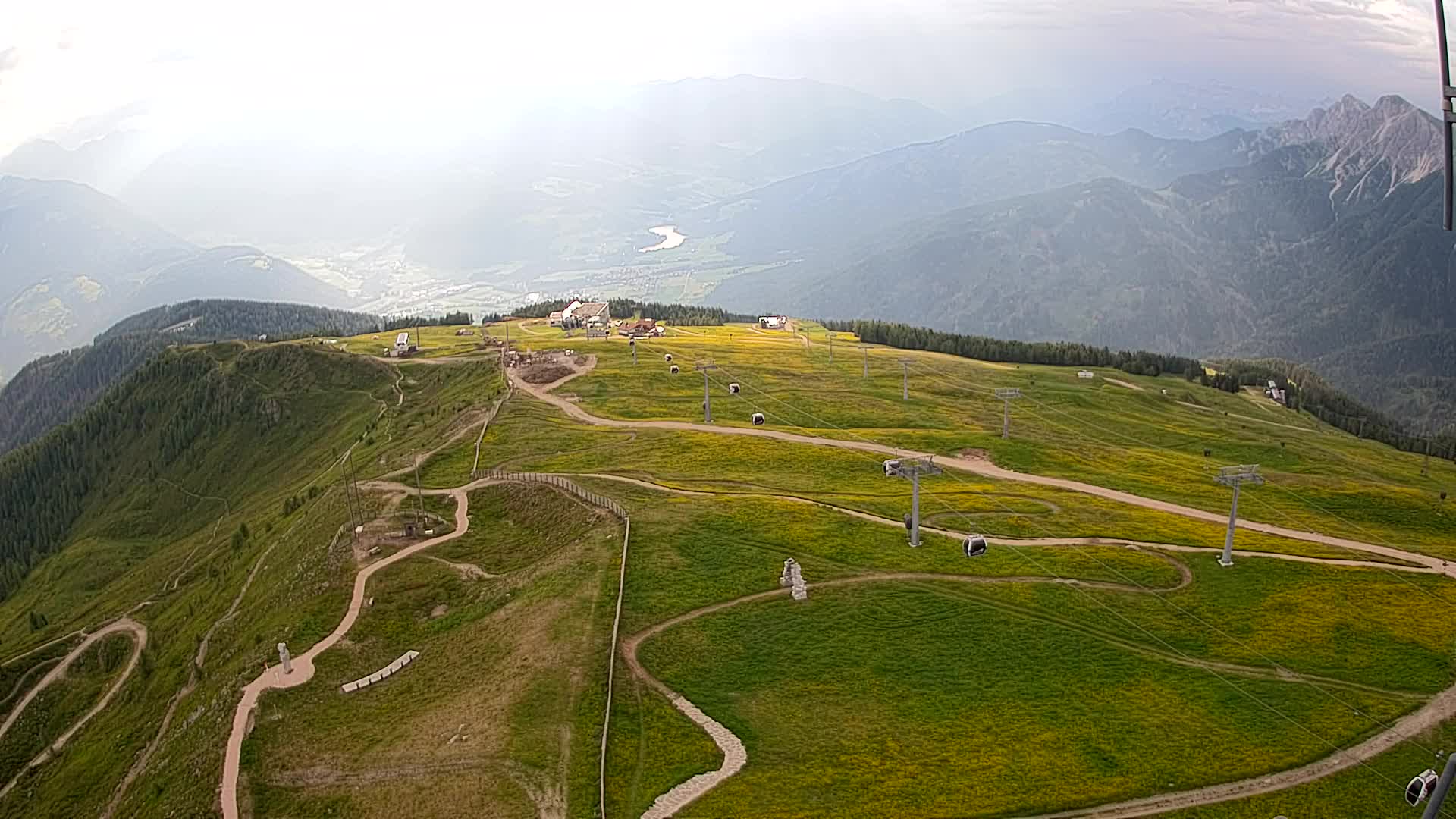 Kronplatz-Gipfel | Blick nach Olang – Valdaora