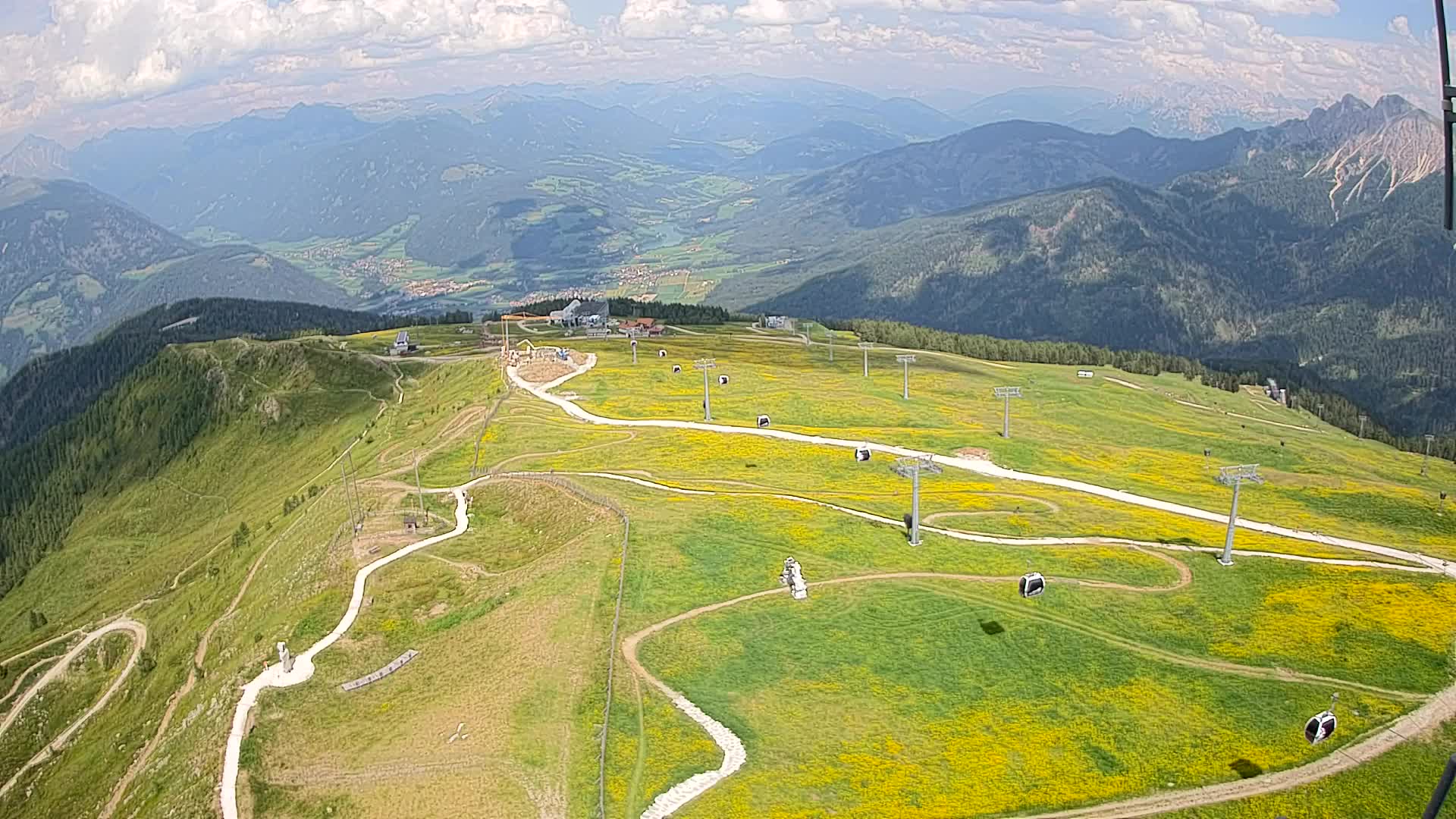 Kronplatz-Gipfel | Blick nach Olang – Valdaora