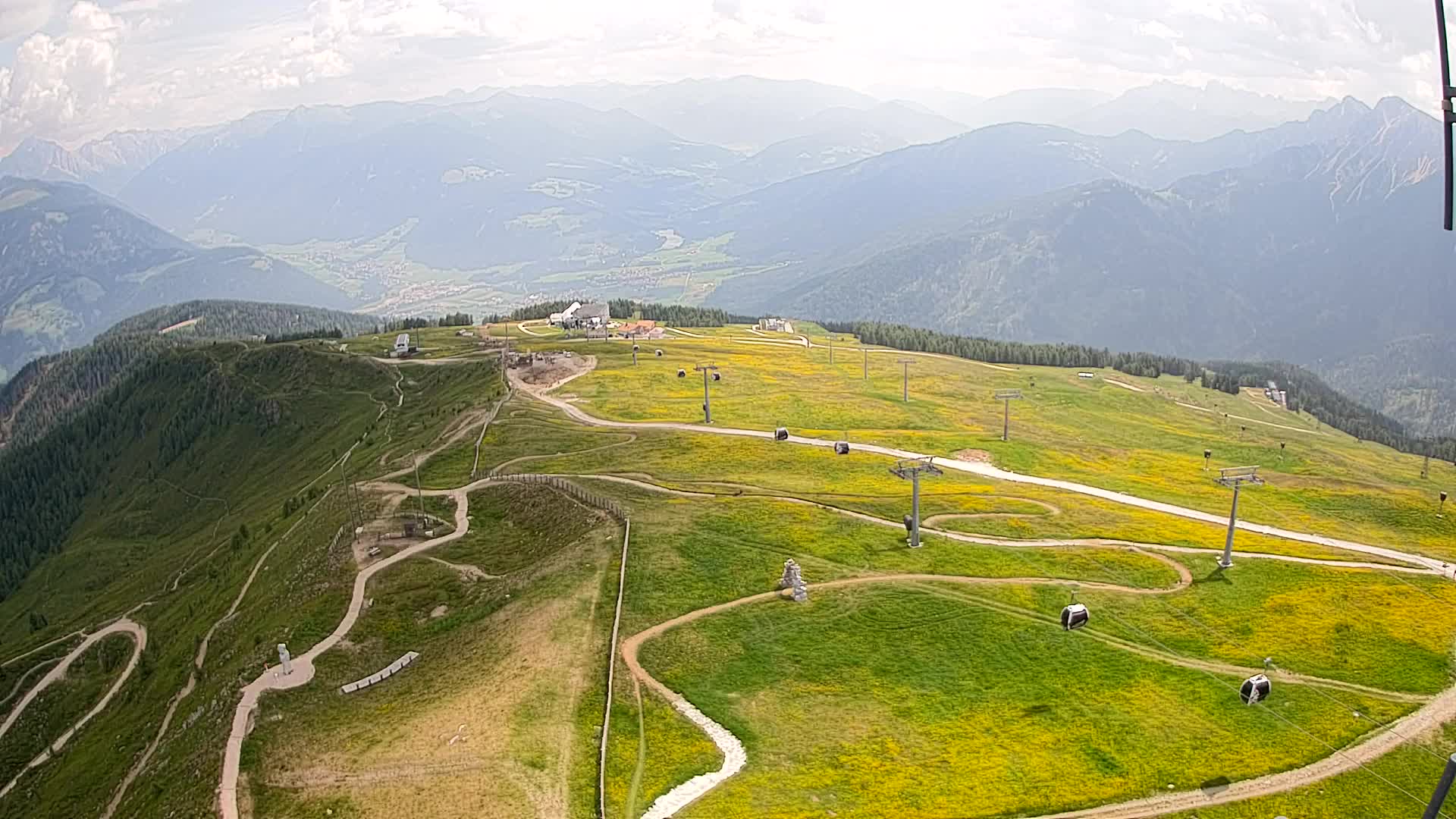 Kronplatz-Gipfel | Blick nach Olang – Valdaora