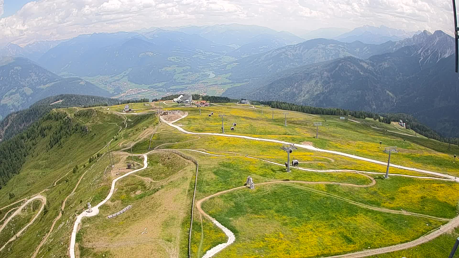 Kronplatz-Gipfel | Blick nach Olang – Valdaora