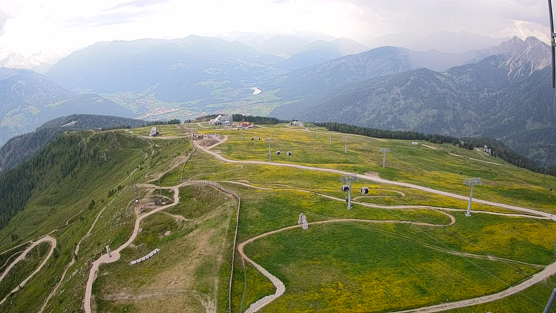 Kronplatz-Gipfel | Blick nach Olang – Valdaora