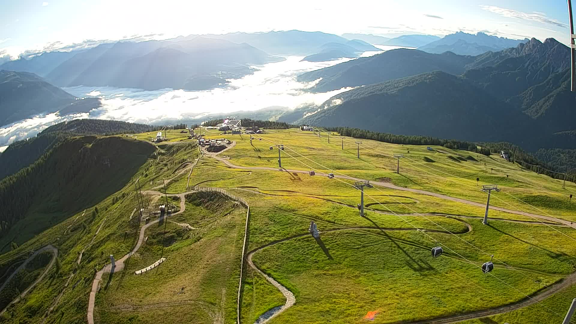 Kronplatz-Gipfel | Blick nach Olang – Valdaora