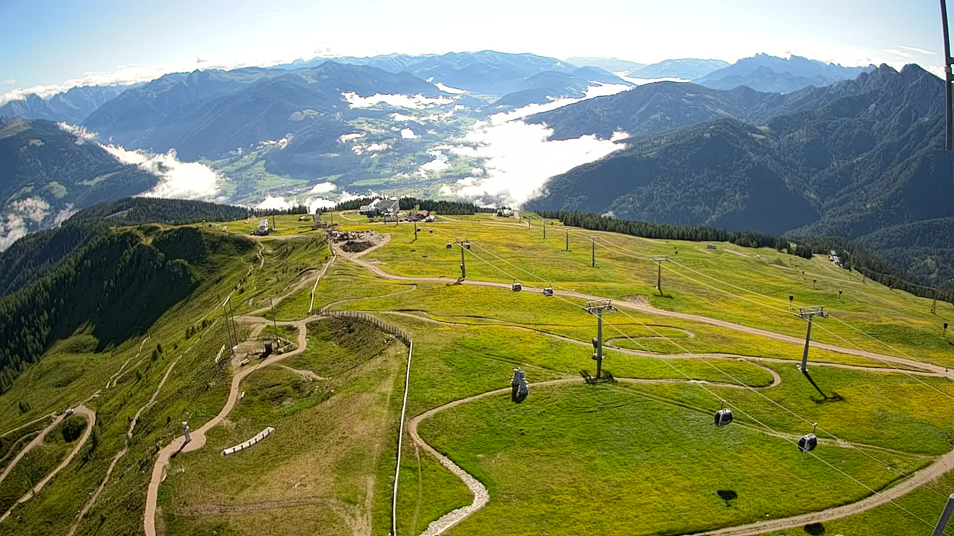 Kronplatz-Gipfel | Blick nach Olang – Valdaora