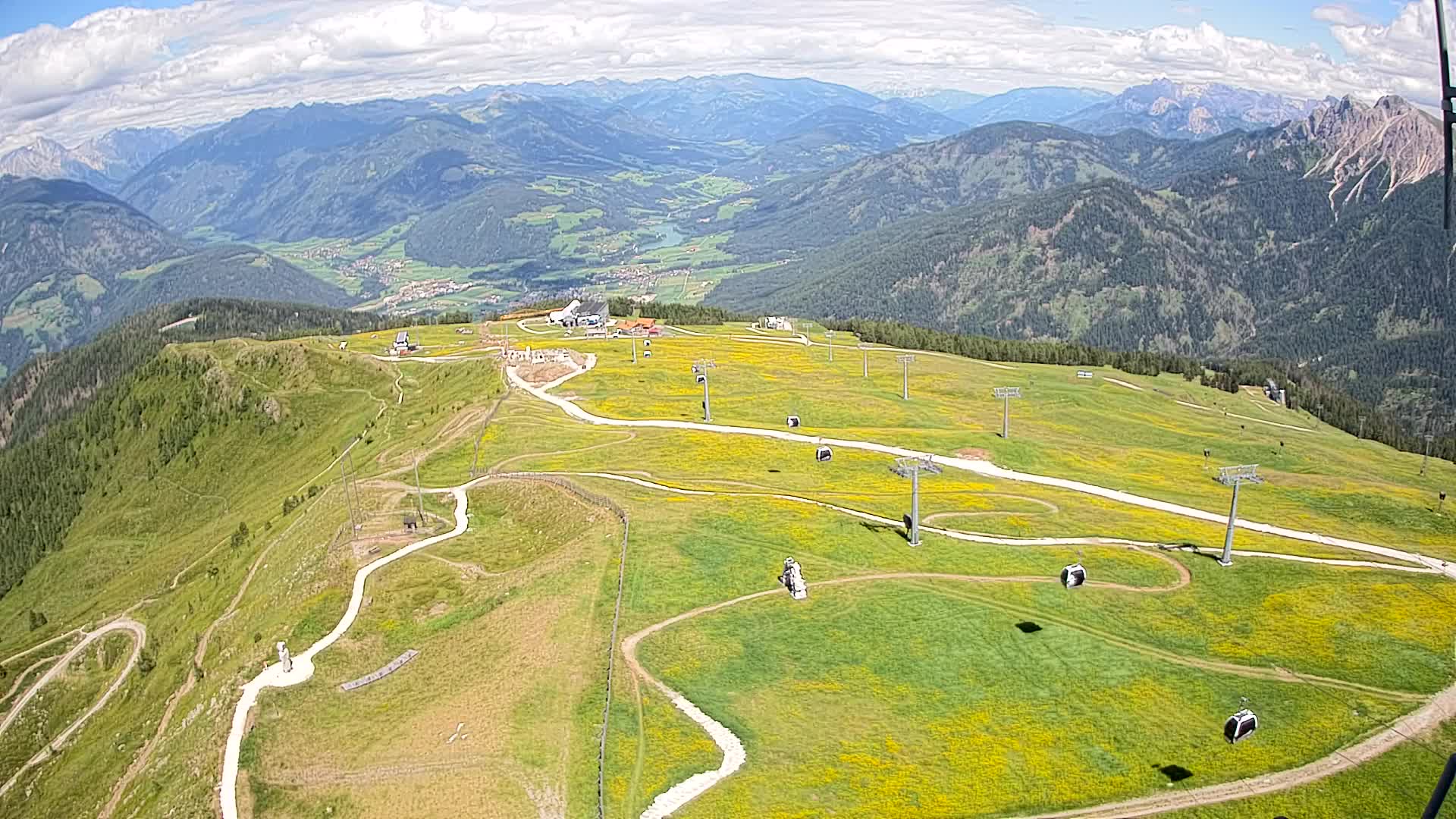 Kronplatz-Gipfel | Blick nach Olang – Valdaora