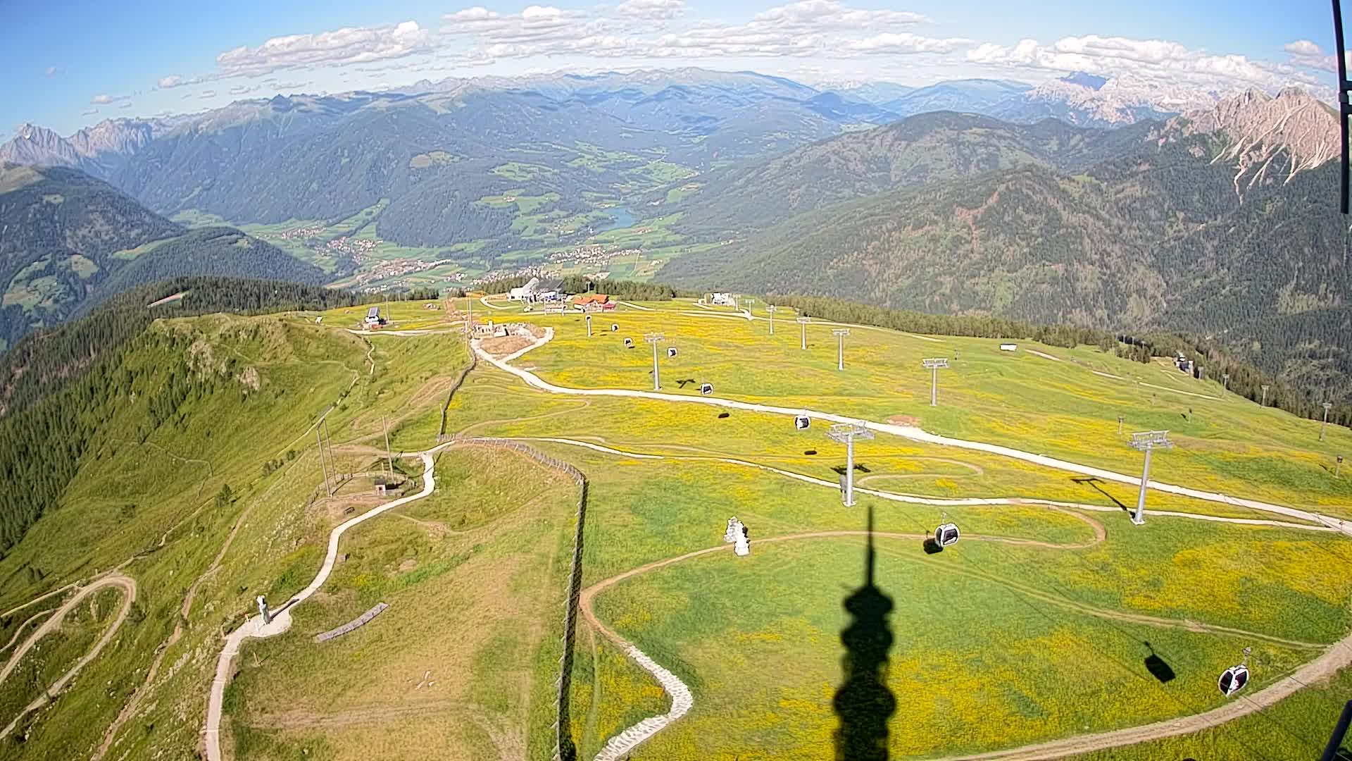 Kronplatz-Gipfel | Blick nach Olang – Valdaora