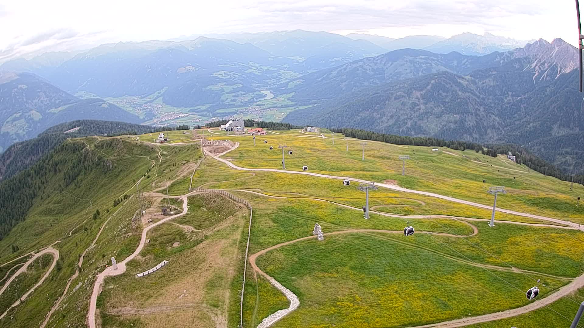 Kronplatz-Gipfel | Blick nach Olang – Valdaora