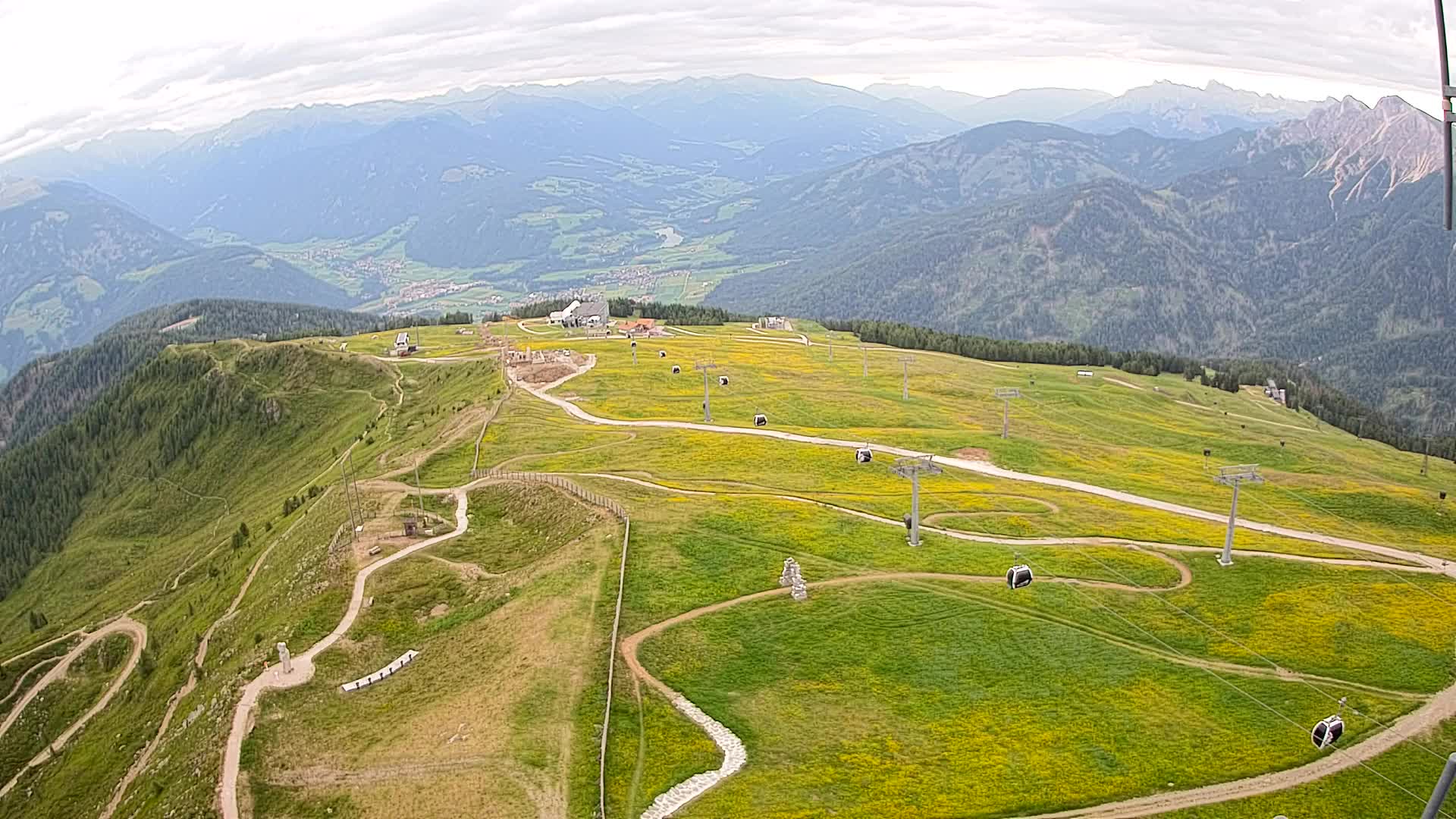 Kronplatz-Gipfel | Blick nach Olang – Valdaora