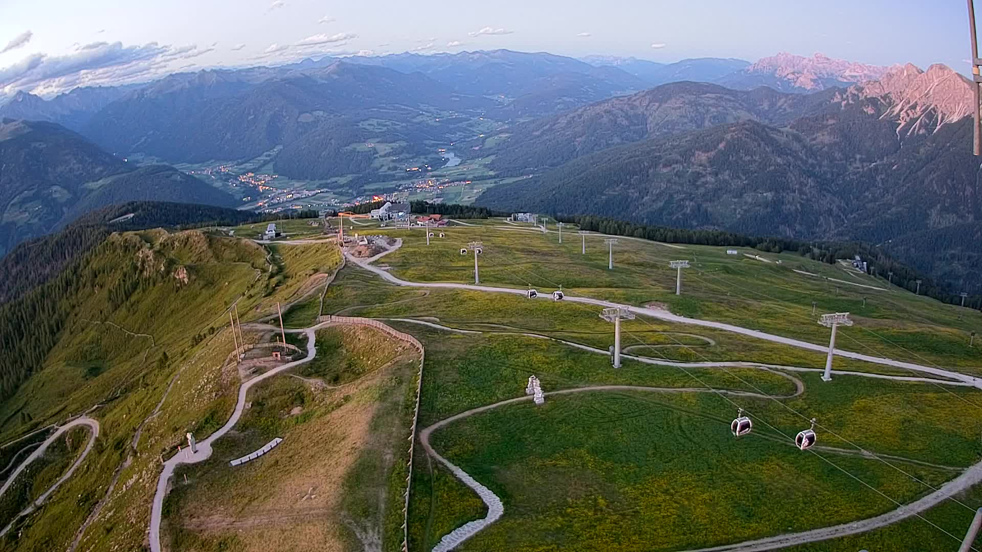 Kronplatz-Gipfel | Blick nach Olang – Valdaora