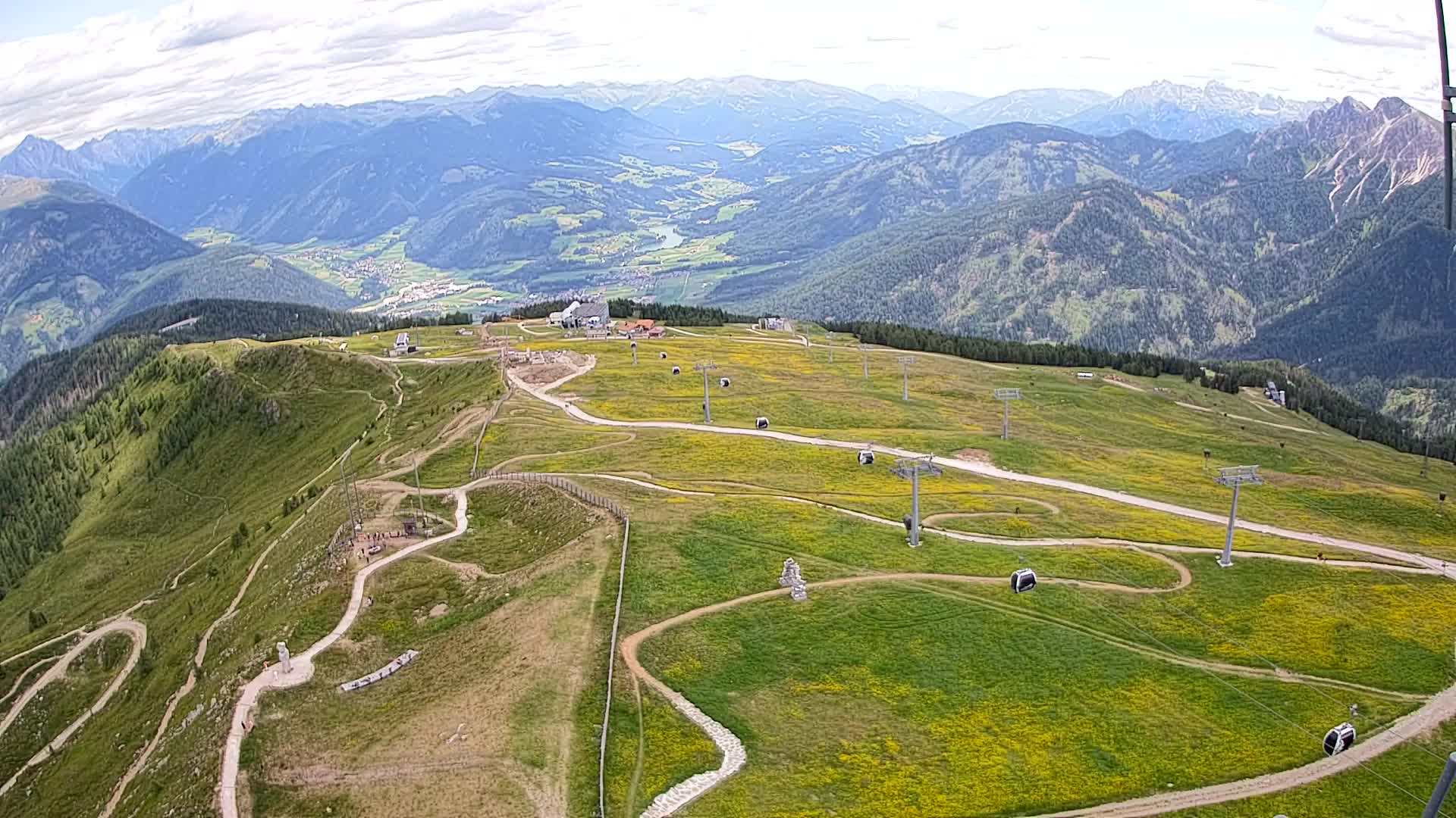 Kronplatz-Gipfel | Blick nach Olang – Valdaora